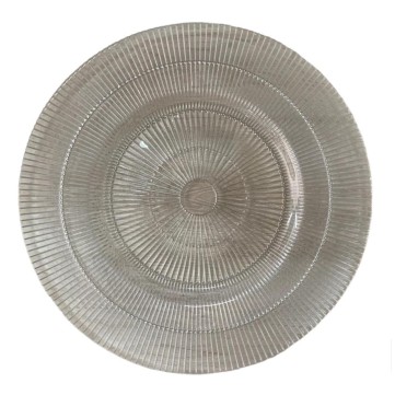 Bajo plato 13"espiral plata