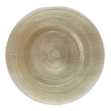 Bajo plato 13" espiral dorado