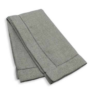 servilleta 1pza gris Oxford Metálico Lino Vintage 50x50cm