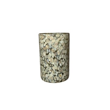 Vaso 8x10 puntos beige