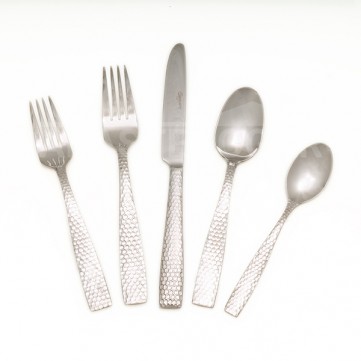 Set de cubiertos 5pzs parma plata 