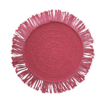 Mantel individual tejido rosita tulum 