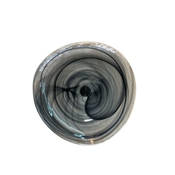 PLATO TRIA ALABASTRO ARDACAM NEGRO 28*28*2.5CM PLATO TRIA ALABASTRO ARDACAM NEGRO 28*28*2.5CM