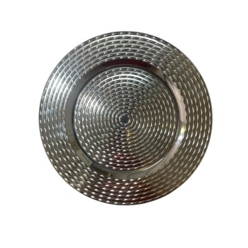 Bajo plato espiral plata 