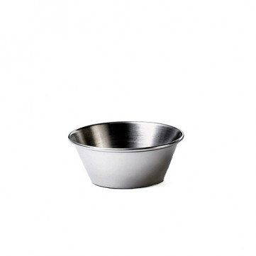 Ramekin tazón para aderezo 1.5oz acero inoxiable