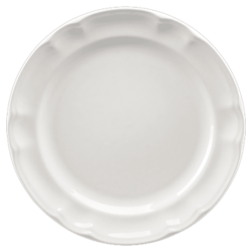 Plato trinche 27cm barroco blanco
