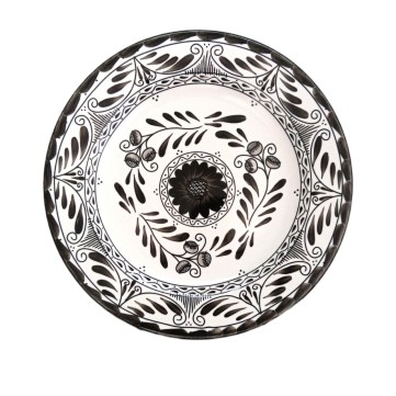 Plato trinche 26cm talavera negra 