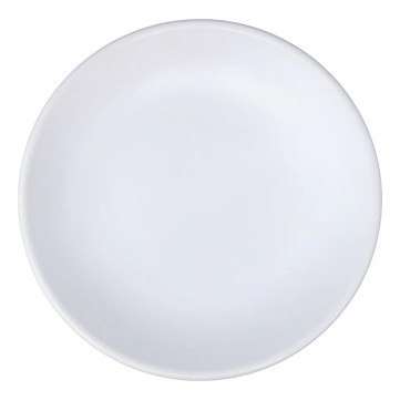 Plato trinche 27 chena sin relieve blanco mate 