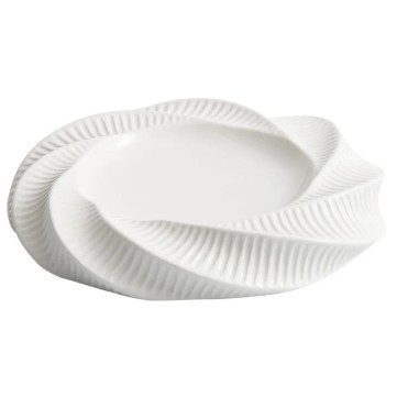 PLATO DE CERAMICA BLANCO 29X4.7CM IMP