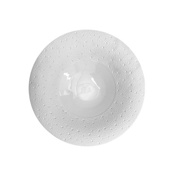 PLATO DE CERAMICA BLANCO 28.5X11.5CM FILO TROQUEL IMP