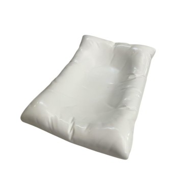 PLATO DE CERAMICA DISEÑO COJIN RECTANGULAR 17.5X23.5 CM IMP