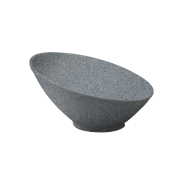 Bowl inclinado 25cm melamina gray granite 