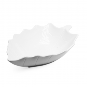 Bowl 35x23x9cm de porcelana diseño hoja