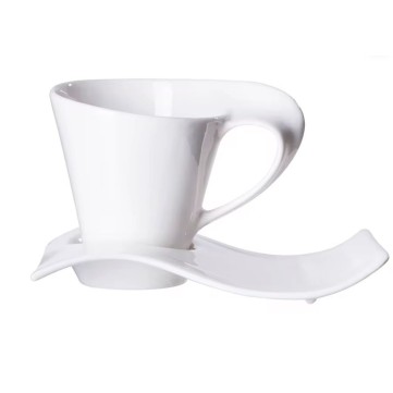 Juego De Taza y Plato Curve 200cc