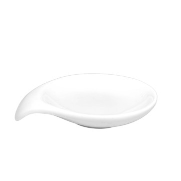 Platito Para Tapas Redondo c/pico 9x6.5cm 