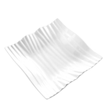 Plato Hondo Cuadrado 20.5x20.5cm Olas