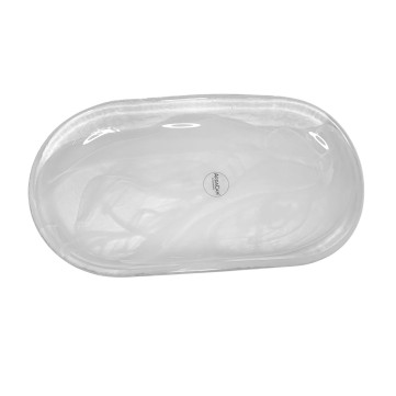 Plato Alabastro Blanco 27.5*4.5cm Ardacam