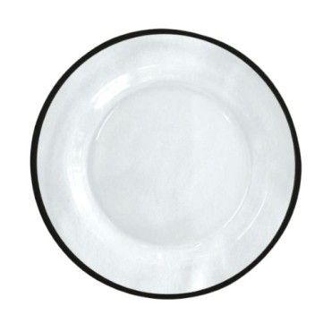 Bajo Plato Aria Cristalino Con Filo Negro Mod 2718B