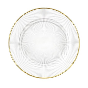 Plato Base Venecia Filo Dorado Mod 2717 