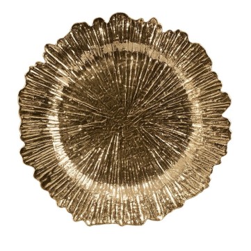 Bajo Plato Coral Dorado 