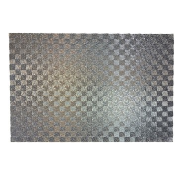Mantel Rectangular Metalico Plata 