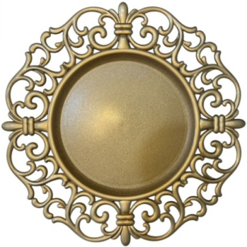 Bajo Plato Vintage Dorado  