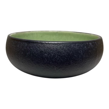 Plato Bowl Magma Negro Interior Verde Mod vz70-02-030