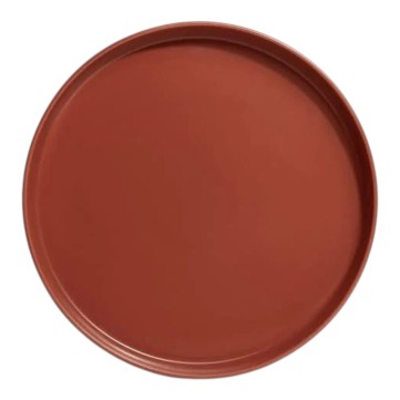 Plato Trinche Stone Lain 26.5x3cm Terracota Esmalte Mate Mod  vz70-33 