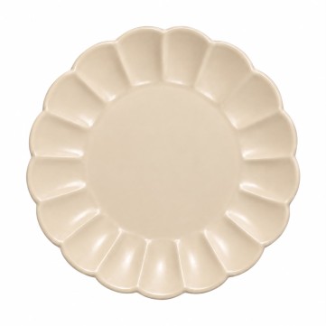 Plato Trinche 26cm Petalo Postre Beige Mate Mod vz70-155-01