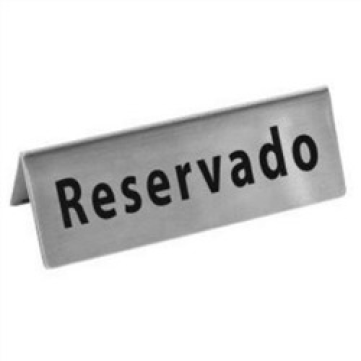 Letrero De Reservado 