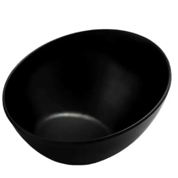 Tazón Inclinado 21cm Melamina Negra Matte 