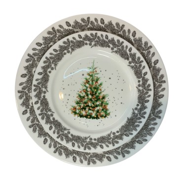 Juego 2pz Vajilla Christmas Elegance 