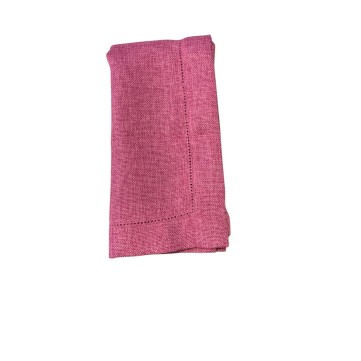 Servilleta fucsia lino vintage 50x50cm