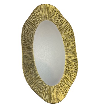 Plato Ovalado 12" Aura Dorada 