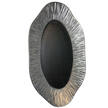 Plato Ovalado 12" Silver Orbit 