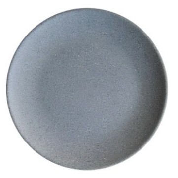 Plato 22cm Melamina De Lujo Liso Gray Granite Plato 22cm Melamina De Lujo Liso Gray Granite