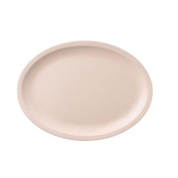 Plato Ovalado 34cm Melamina Beige 