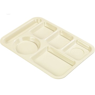 Charola De Melamina Beige De 6 Divisiones 33x25x2.5cm 