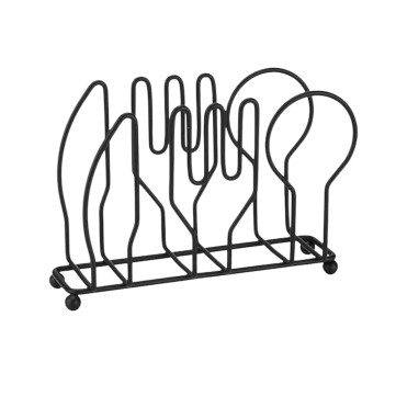 Servilletero Metálico Negro 