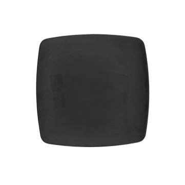 Plato Cuadrado Coupe 20cm Melamina Negra Matte 