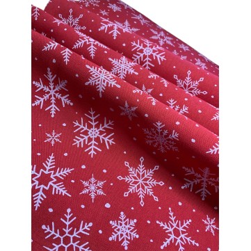 Camino Gobelino Copos de Nieve 2mts x 47cm Navidad