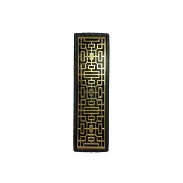 Bandeja para sushi negra con dorado 31.2x9.2x4cm
