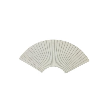 Bandeja para sushi blanca diseño abanico 31.5x12cm 