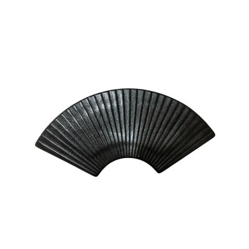 Bandeja para sushi negra diseño abanico 27x10.5cm 