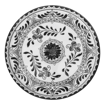 Plato trinche 32cm Talavera negra