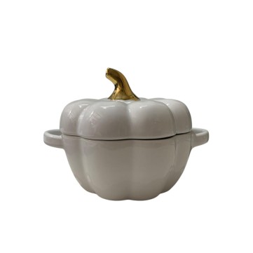 Bowl diseño calabaza blanca 13.3x11.5cm 