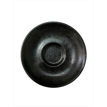 Plato para taza espresso Titanio agua negro 