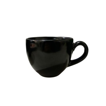 Taza capuchino Titanio agua negro