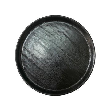 Plato trinche 23cm plana titanio negro agua 