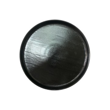 Plato trinche 27cm Titanio agua negro 